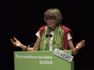 Thérèse Snoy au meeting Ecolo ce 6 juin 2010