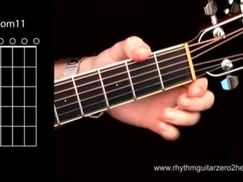 Learn A Dominant 11 - Guitar Chord Instructions