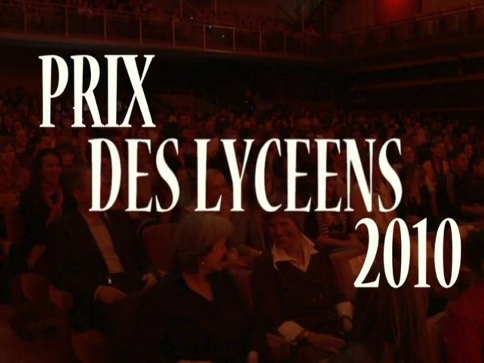 Remise des Prix des Lycéens Cinéma, 2010