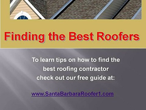 Santa Barbara CA Roofing Company-Roofing Company Santa Barb