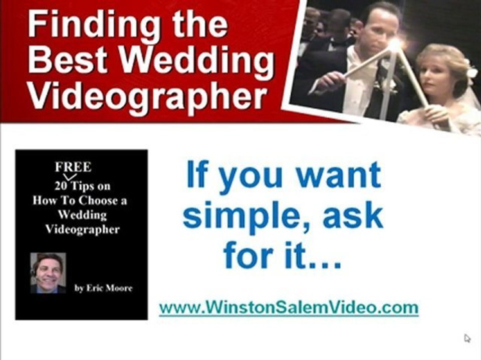 How soon should the Wedding video videographer arrive?