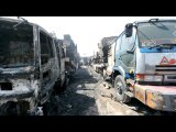Seven dead as gunmen torch NATO trucks in Pakistan