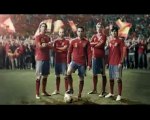 Xavi, Torres, Ramos, Iniesta y Silva agradecidos antes del M