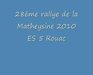 rallye de la matheysine 2010 metge