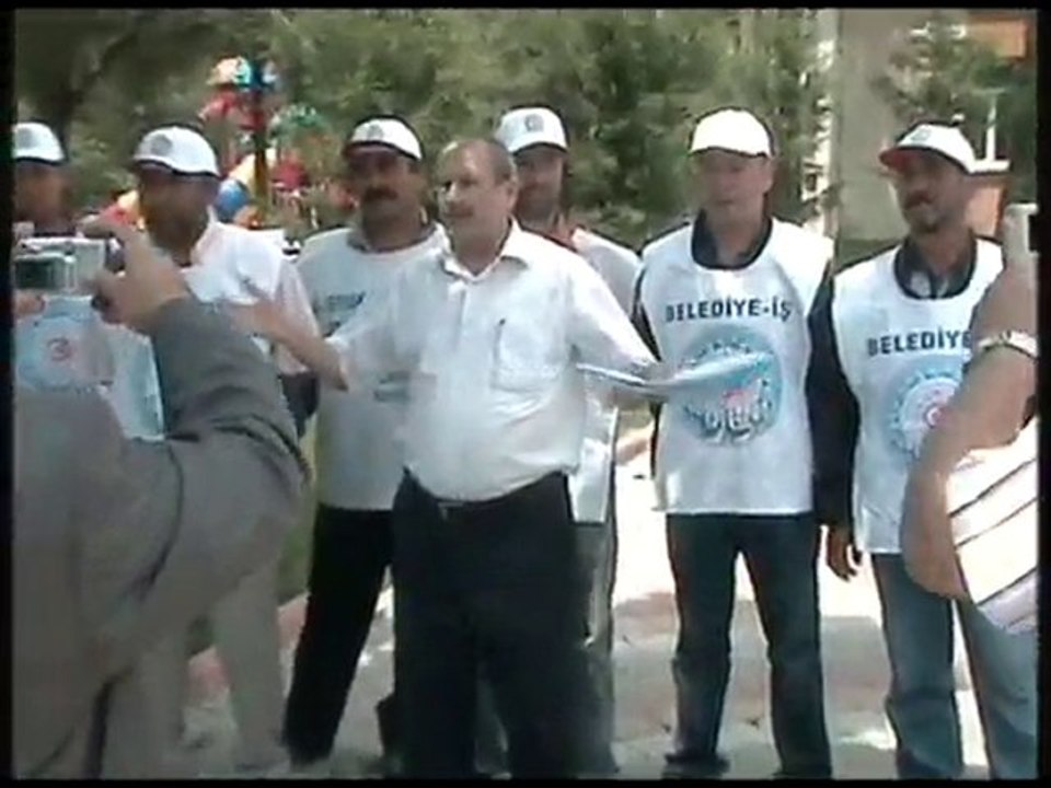 Belediye-İş Sendikası Basın Açıklaması Gördes