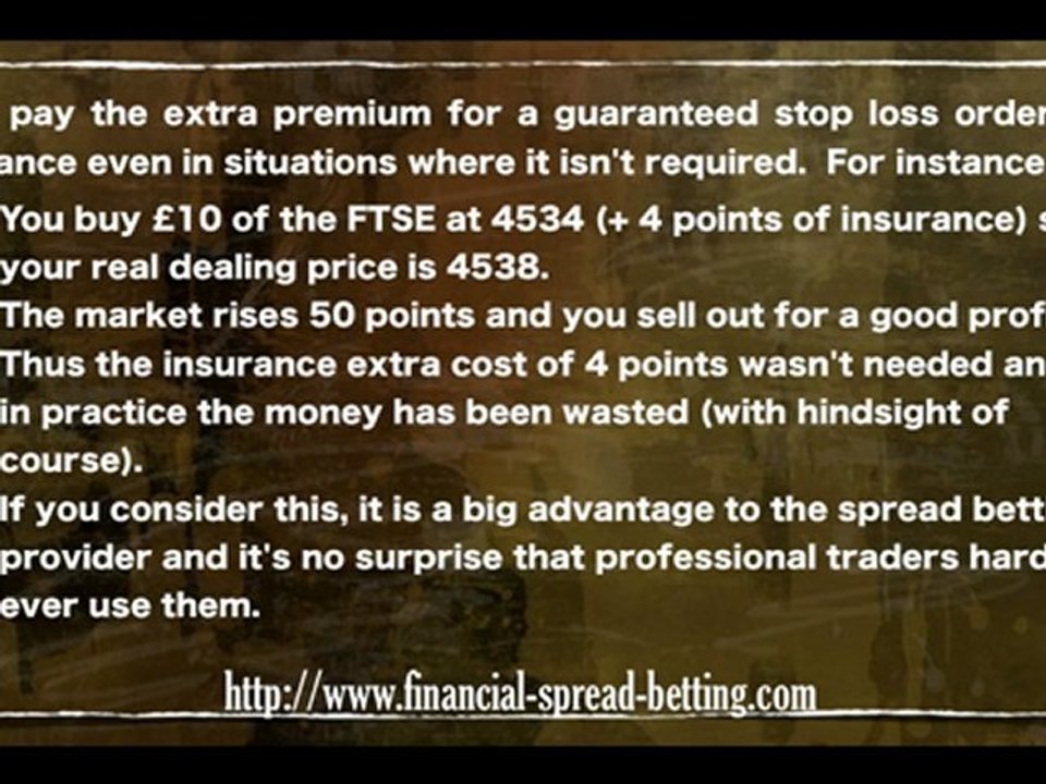 The Downside to Using Guaranteed Stop Loss Orders to Trade