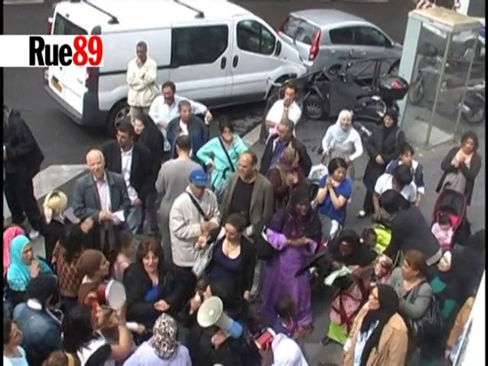 Manifestation du Collectif des Mal-Logés en Colère