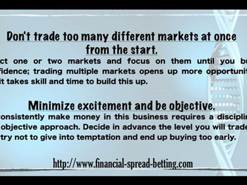 Spread Betting Tips: Starting Out