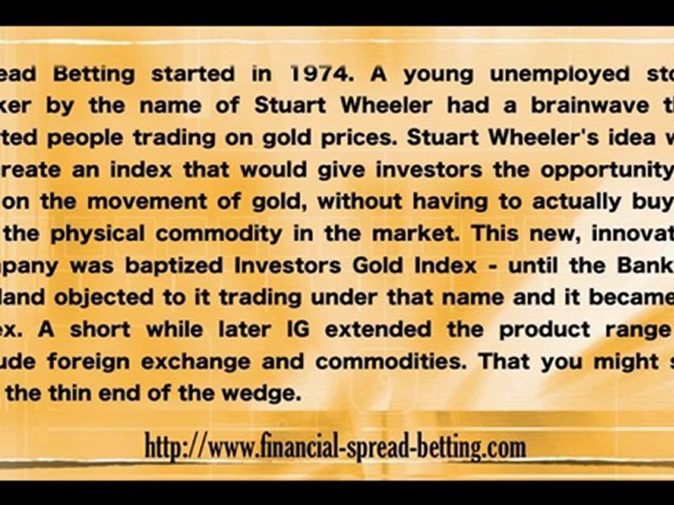 Origins of Spread Betting