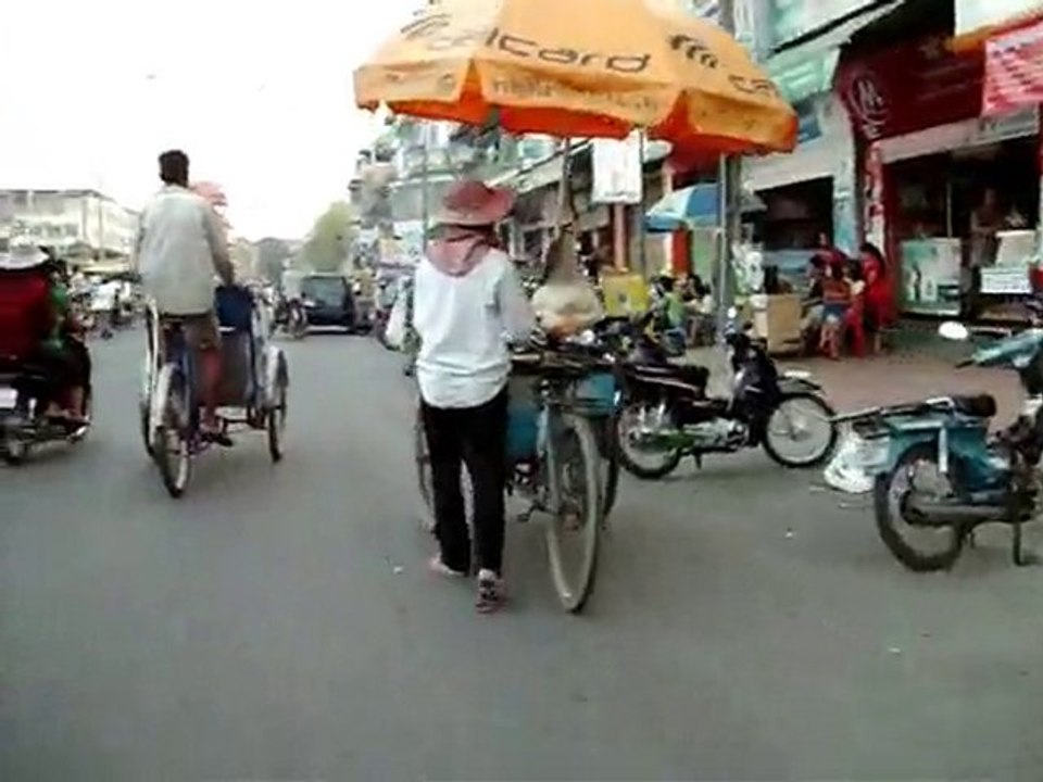 Cambodge 2010 - Balade en Pousse-pousse à Phnom Penh