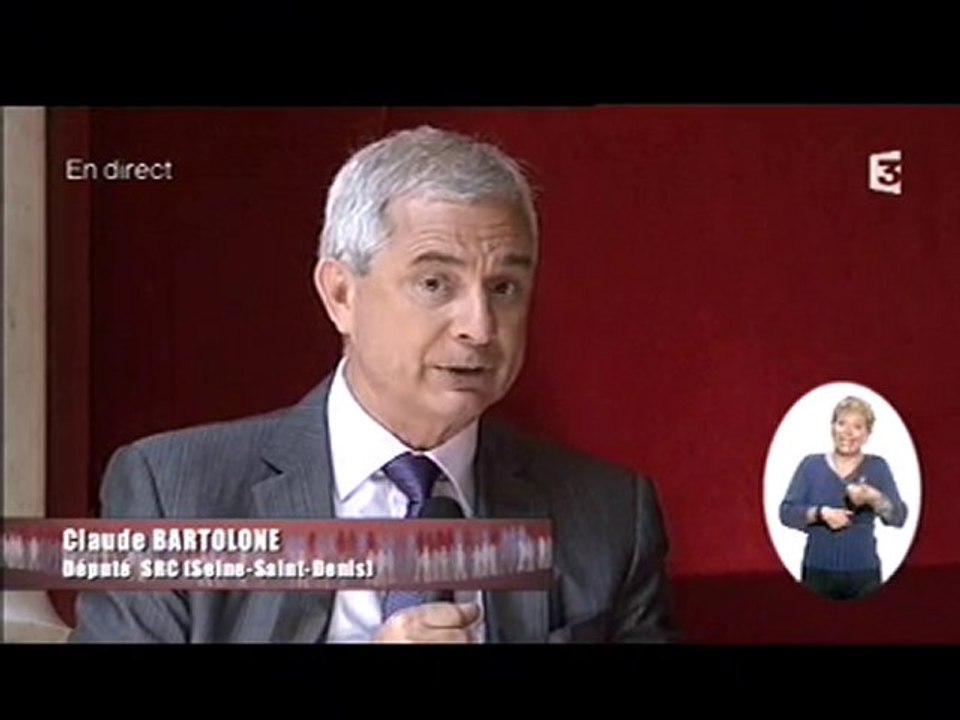 Claude Bartolone - Itw à l'Assemblée Nationale