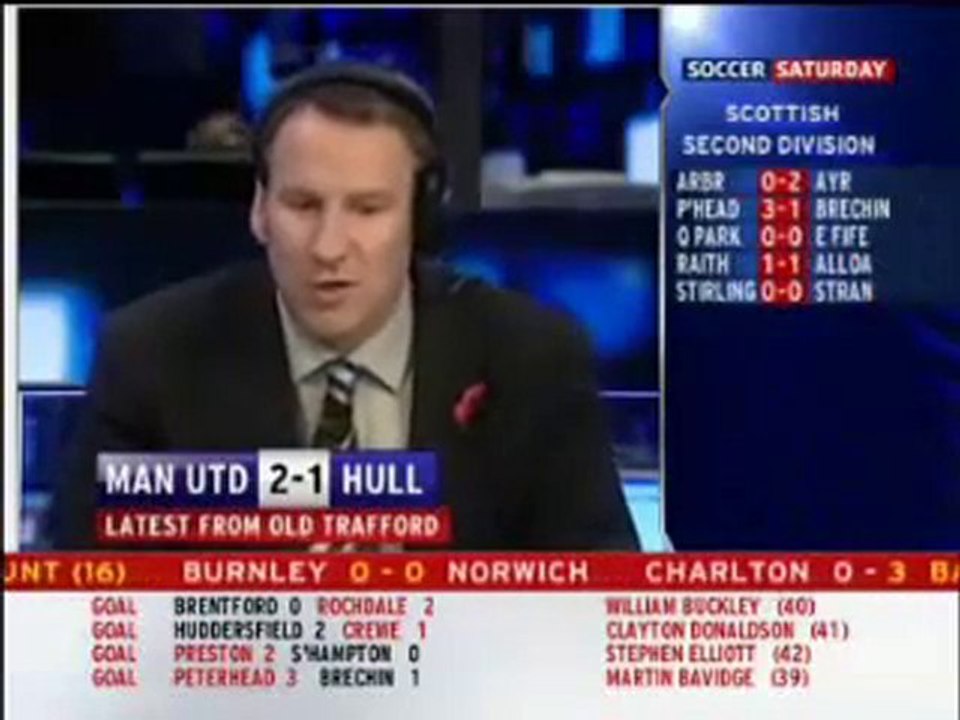 Soccer Saturday Manchester United vs Hull City