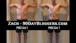 P90X Results - Zach's Day 7 Before and After Pictures
