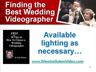 Should Wedding Videographer use lights?