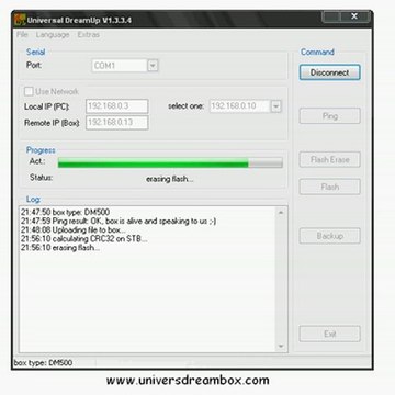 Comment flasher une dreambox (utile pour toutes les dreambox