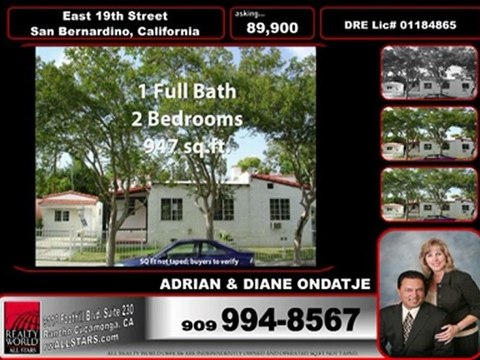 19th Street in San Bernardino CA for sale