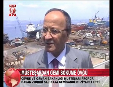 Çevre Orman Bakanlığı Müsteşarı H Zuhuri Sarıkaya Aliağa’da