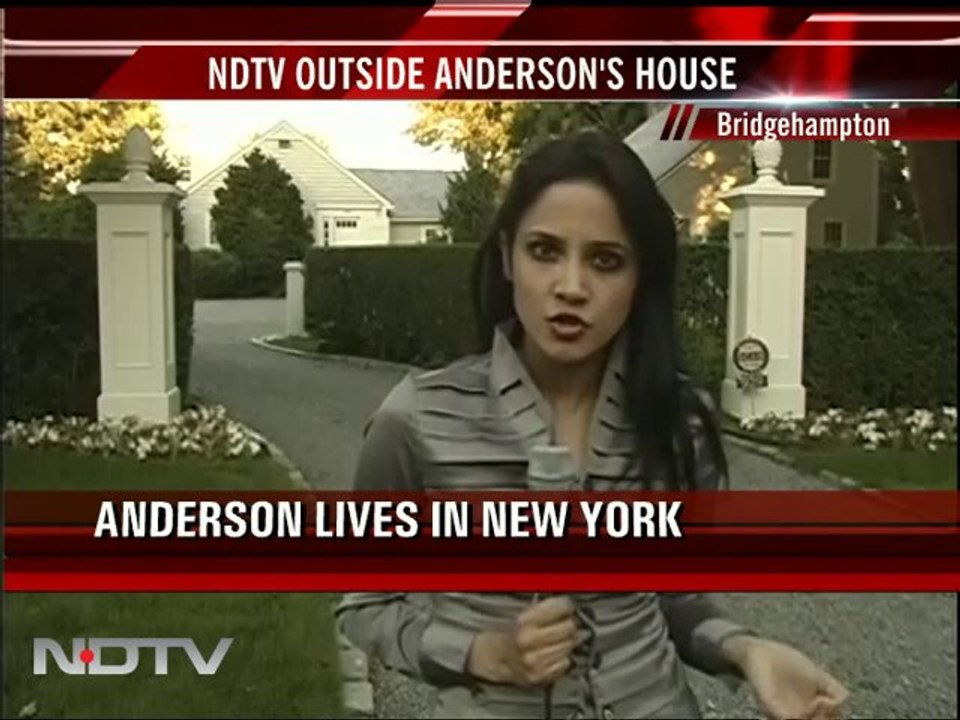 NDTV travels to Anderson's house
