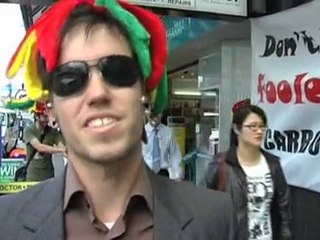 Fossil Fools Day Action 2010 - Climate Camp NZ