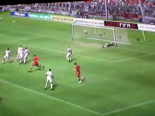 But de Nasri sur coup-franc au bayern (carrière)