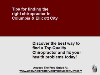The Best Chiropractor In Columbia, Ellicott City, MD
