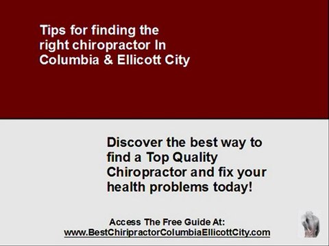 The Best Chiropractor In Columbia, Ellicott City, MD