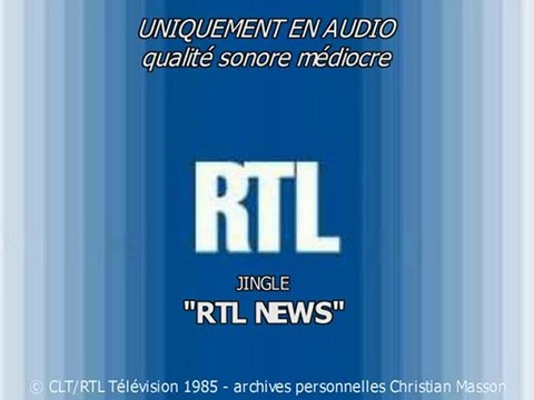 1985 Indicatif RTL NEWS (RTL Télévision)