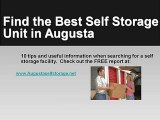 Augusta Self Storage Facility Storage Units Mini Boat RV