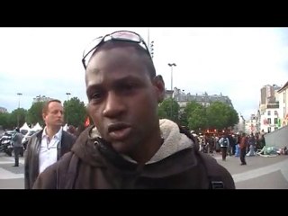 Les sans-papiers à Bastille