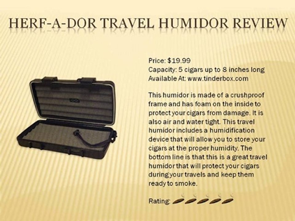 The Cigar Suite - Herf-A-Dor Humidor Review