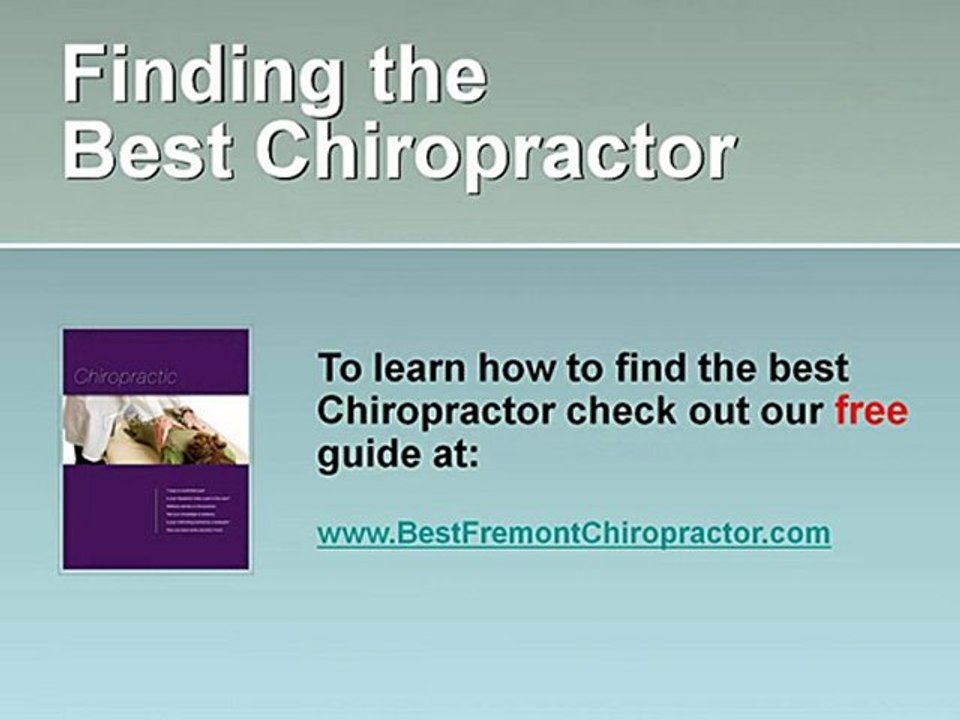 Finding the Best Fremont Chiropractor
