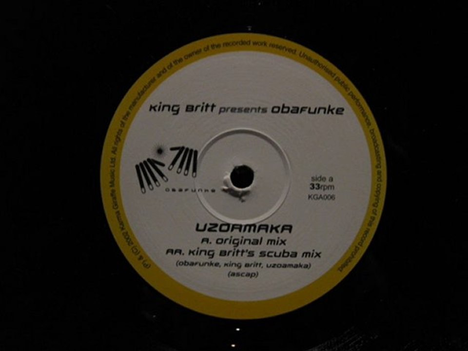 King Britt Presents Obafunke.King Britts Scuba Mix.