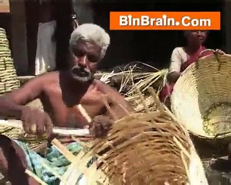 Producing bamboo products in Munnar