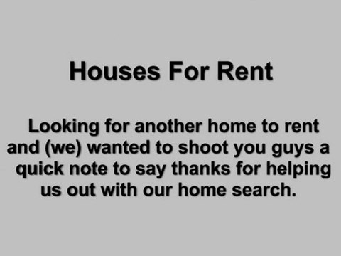 Houses For Rent And Homes For Rent