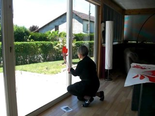 EKCREATION - étape 3 > La pose - stickers pour vitrine