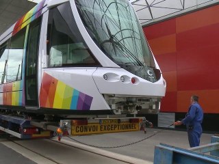 La seconde rame du tramway angevin est arrivée