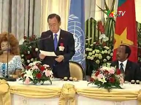 Président Paul Biya reçoit M. BAN Ki-Moon