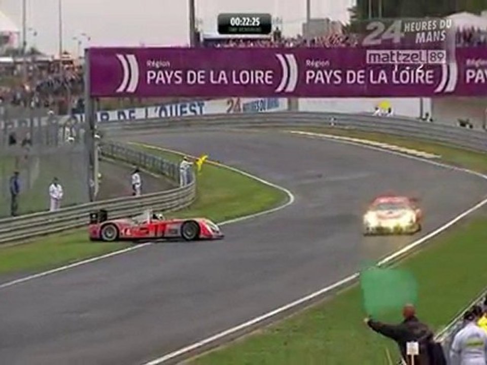 24 Heures du Mans 2010 Rodiguez tête-à-queue