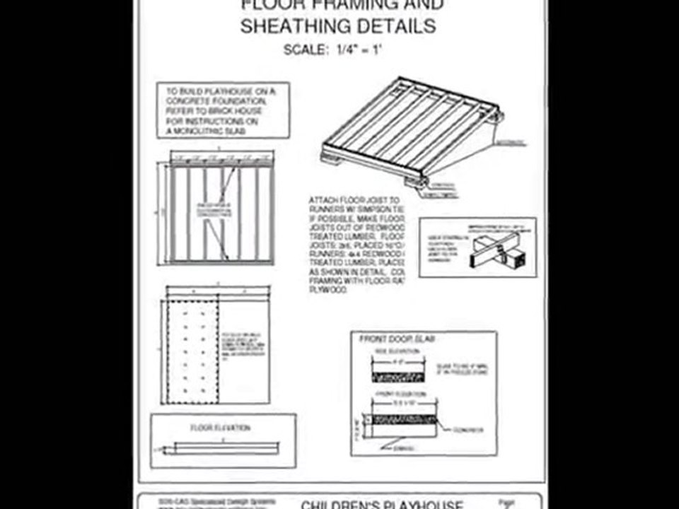 The Saltbox   8' x 8' Children Playhouse Plan