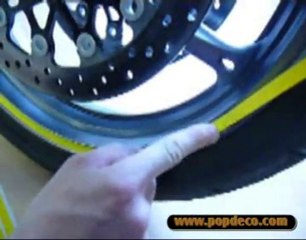 pose de liseret droit pour jante moto