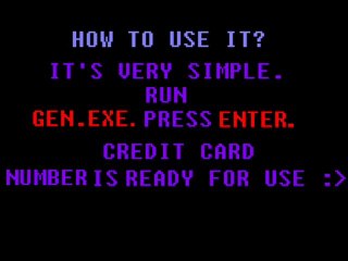 FREE CREDIT CARD NUMBER GENERATOR
