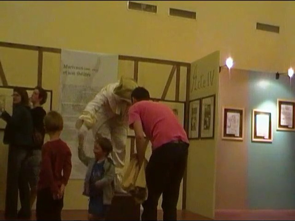 statue vivante, mime, clown