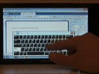 Archos 9 : Saisie texte et Lotus Symphony