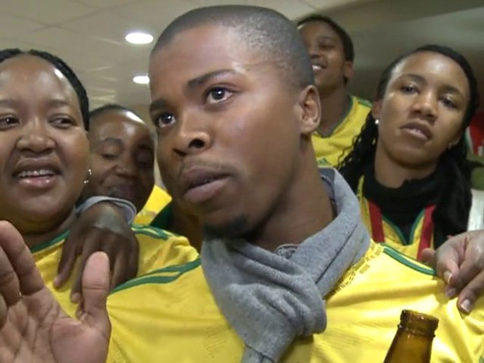 Les supporters sud-africains un peu déçus après le match nul