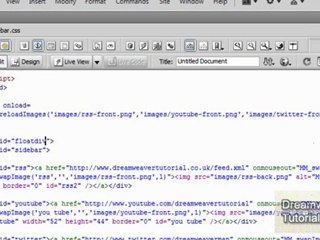 Floating Sidebar Menu - Dreamweaver Tutorial - 2 of 2