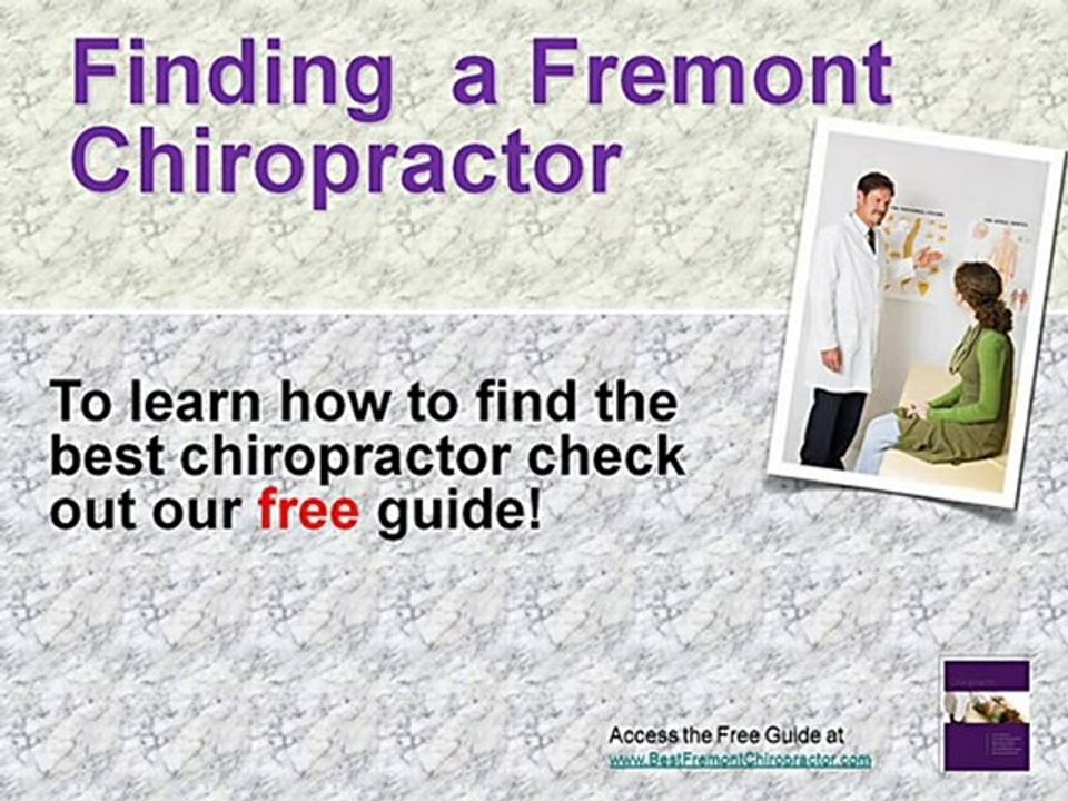 Finding Fremont Chiropractic Care