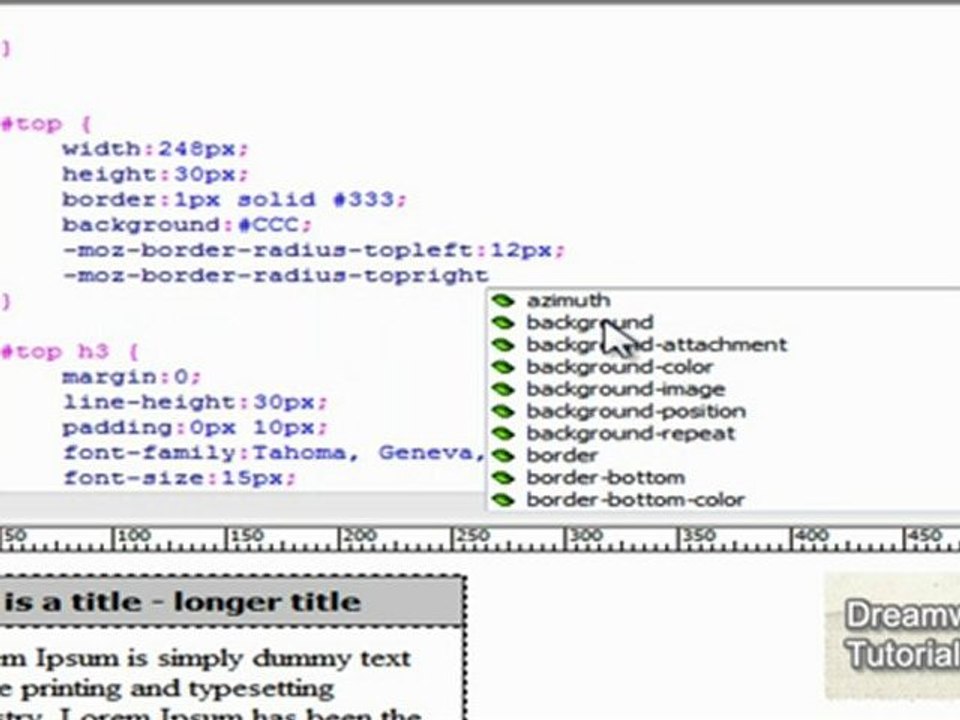 CSS Text Boxes Tutorial 2 of 2