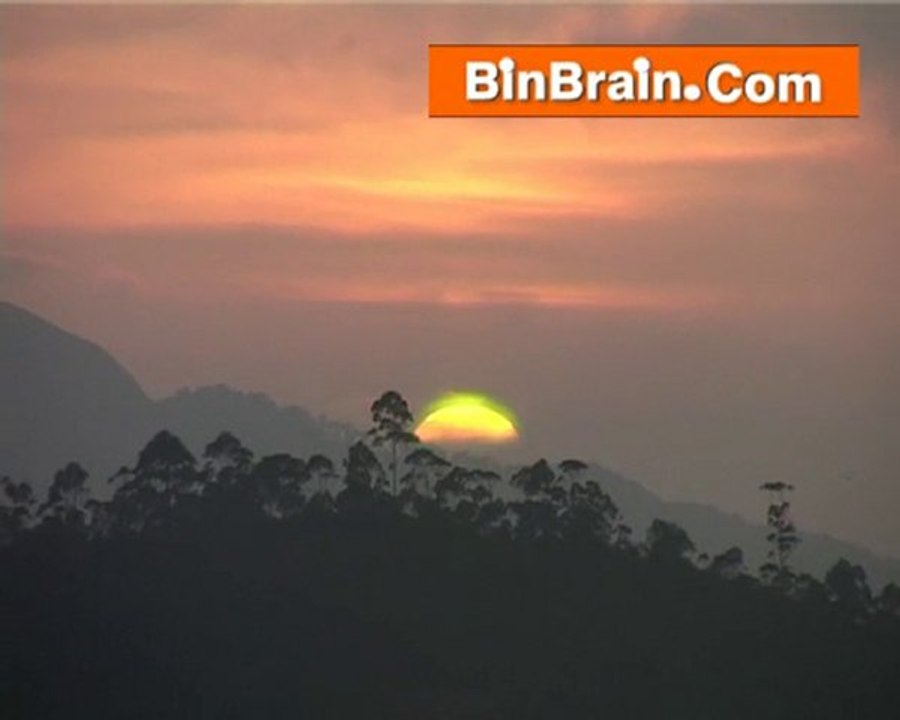 sunset in Munnar