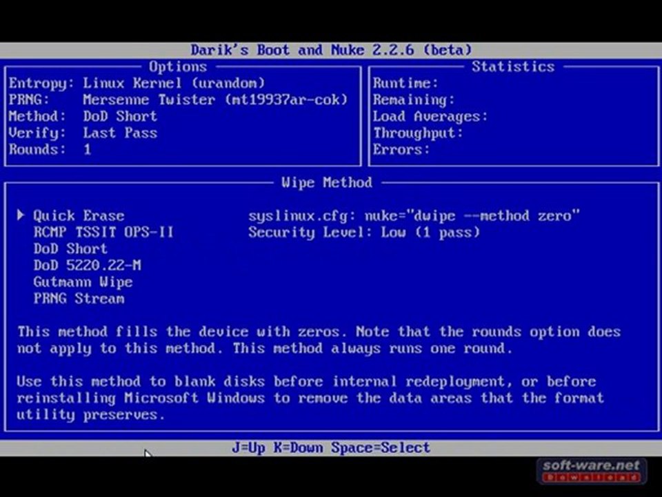 Dariks boot and nuke - festplatten sicher löschen