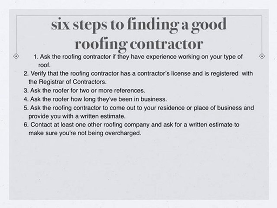 Baltimore Roofing Contractors: Six Steps To Selecting One